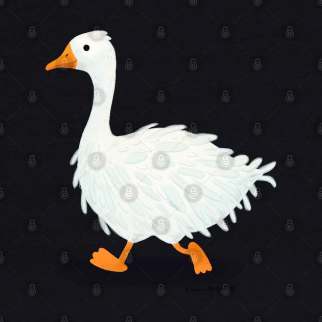 Sebastopol Goose by julianamotzko